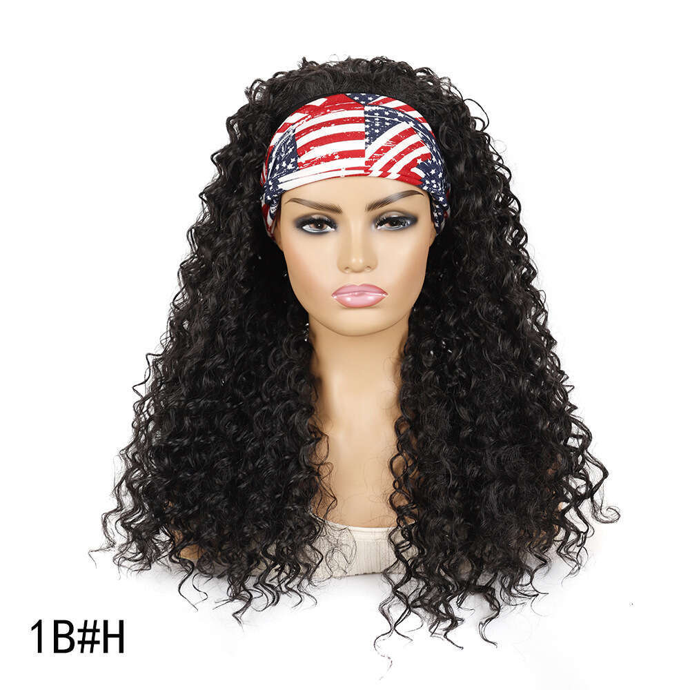 Lace Front Wig Cover T Shape Hairbands Wigs For Export Long Hair Deep Curled Wig Headbands And Synthetic Fiber Headbands