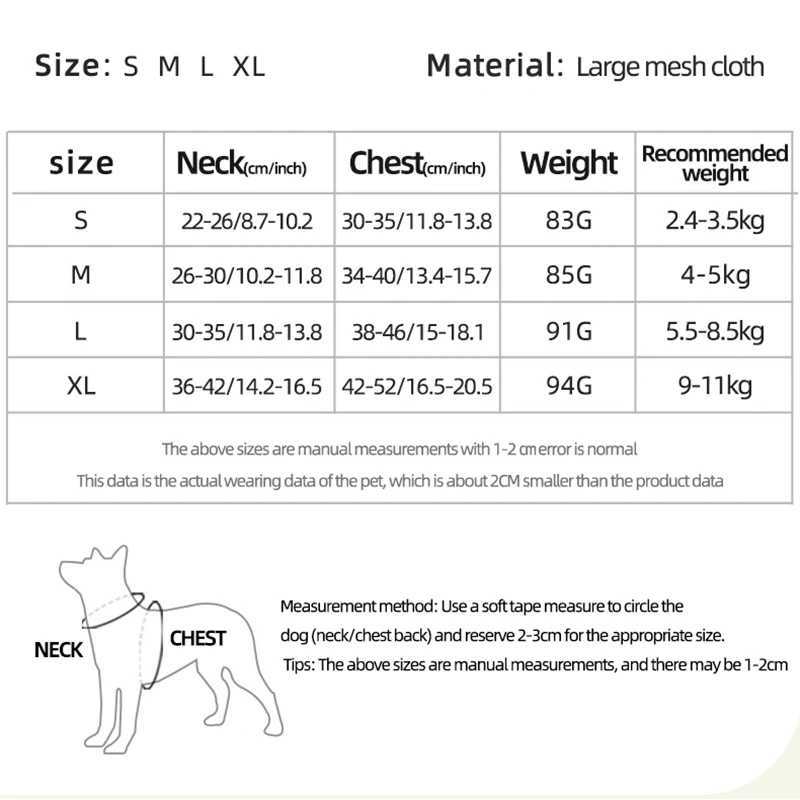 4-point Adjustment Dog Harness and Leash Set for Small Dogs Reflective Mesh Dog Harness Vest Puppy Cat Chest Strap Pet Supplies 250116