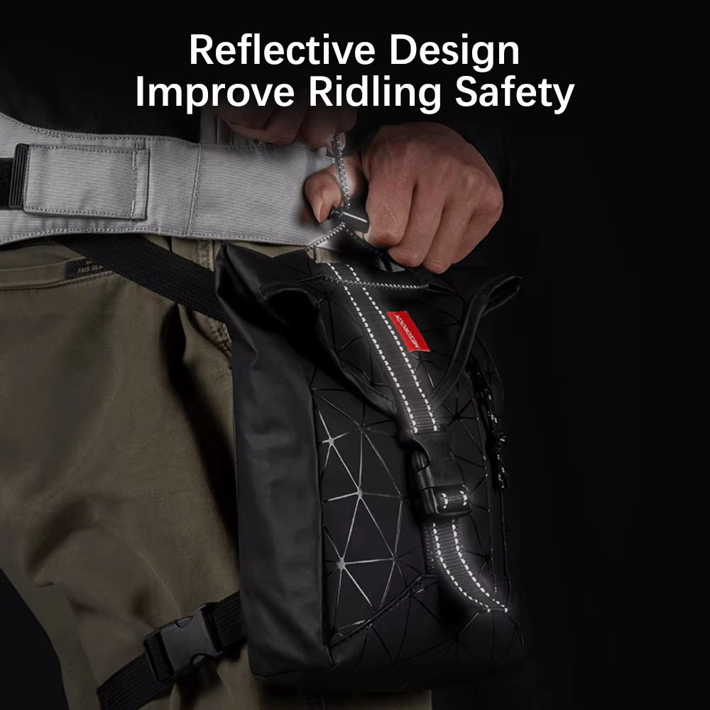 Waist Motorcycle Riding Leg Bag Waterproof Fanny Pack Outdoor 2.2L Multifunctional For Travel Fishing Hiking Cycg