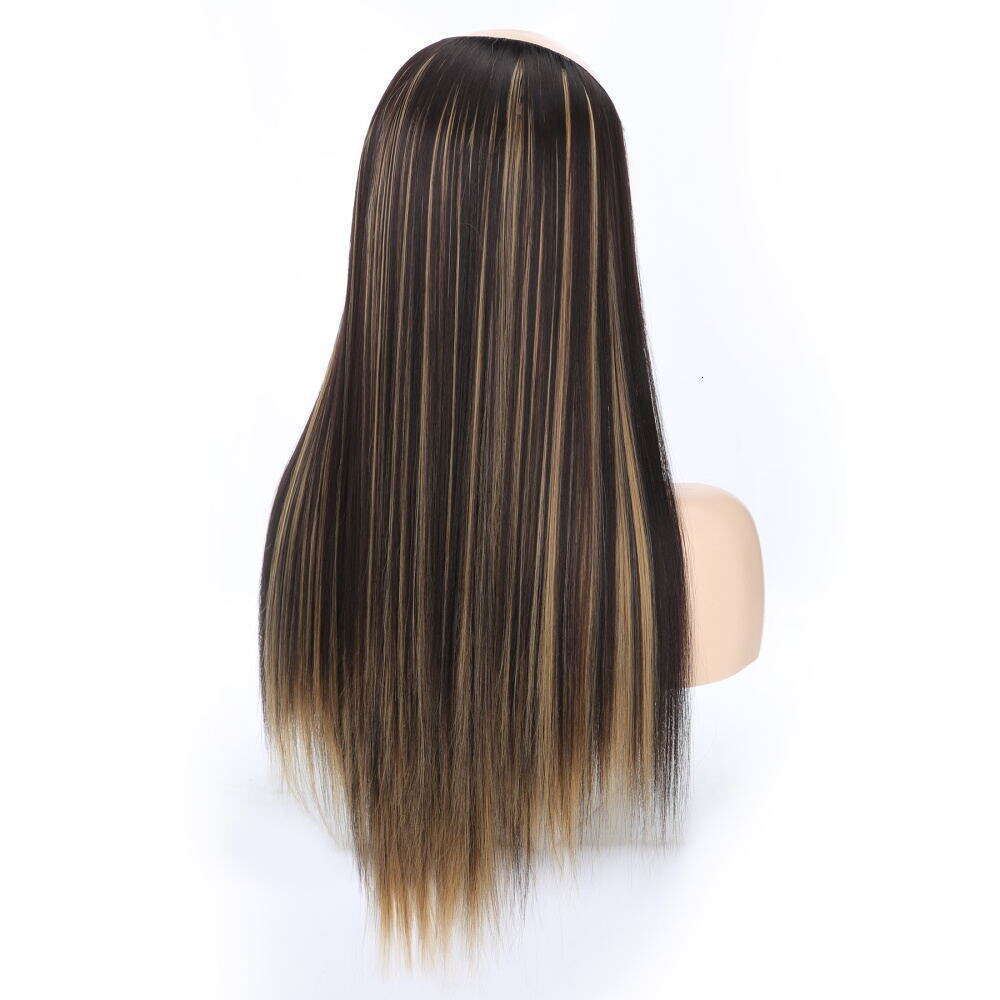 Lace Front Wig Cover T Shape Matte Long U Shaped Scarless Half Wig Straight Hair Head Cover