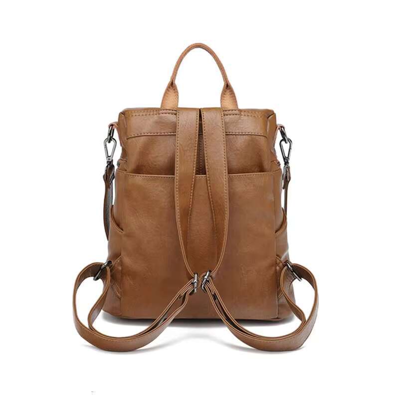 Genuine Leather Women's Backpack High Quality Fashion Cowhide Backpacks Women Casual Large Capacity Brand Shoulder Bags