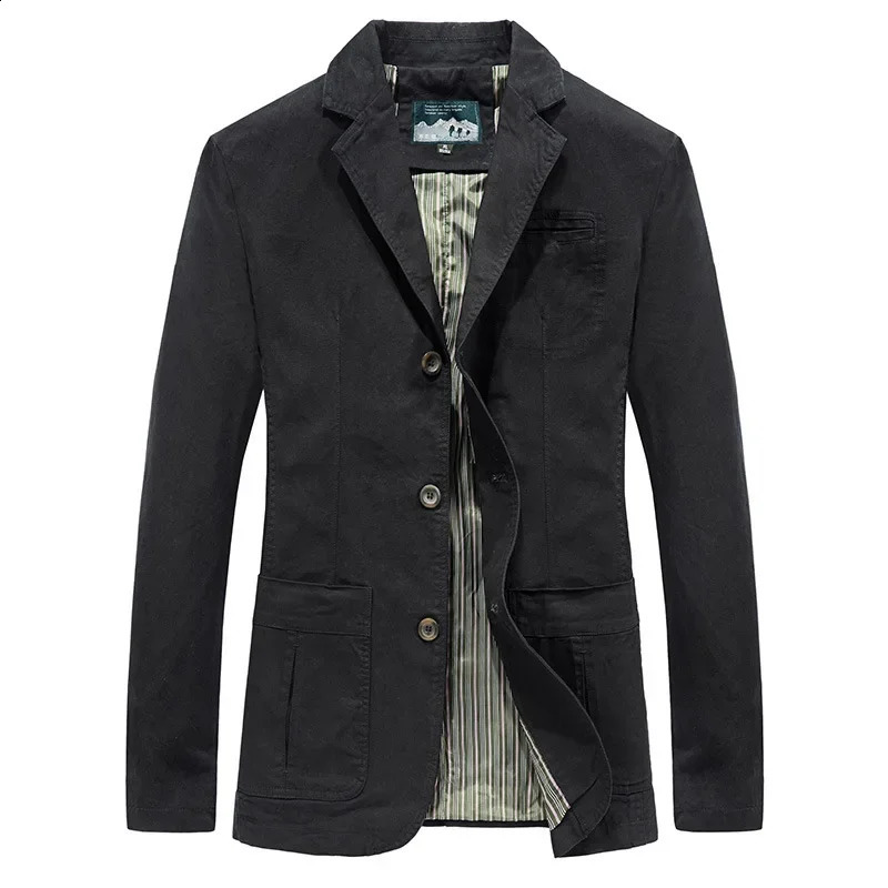 Autumn Mens Clothing Cotton Outdoor Business Jacket European and American Fashionable Casual Suit Collar Coat 250115