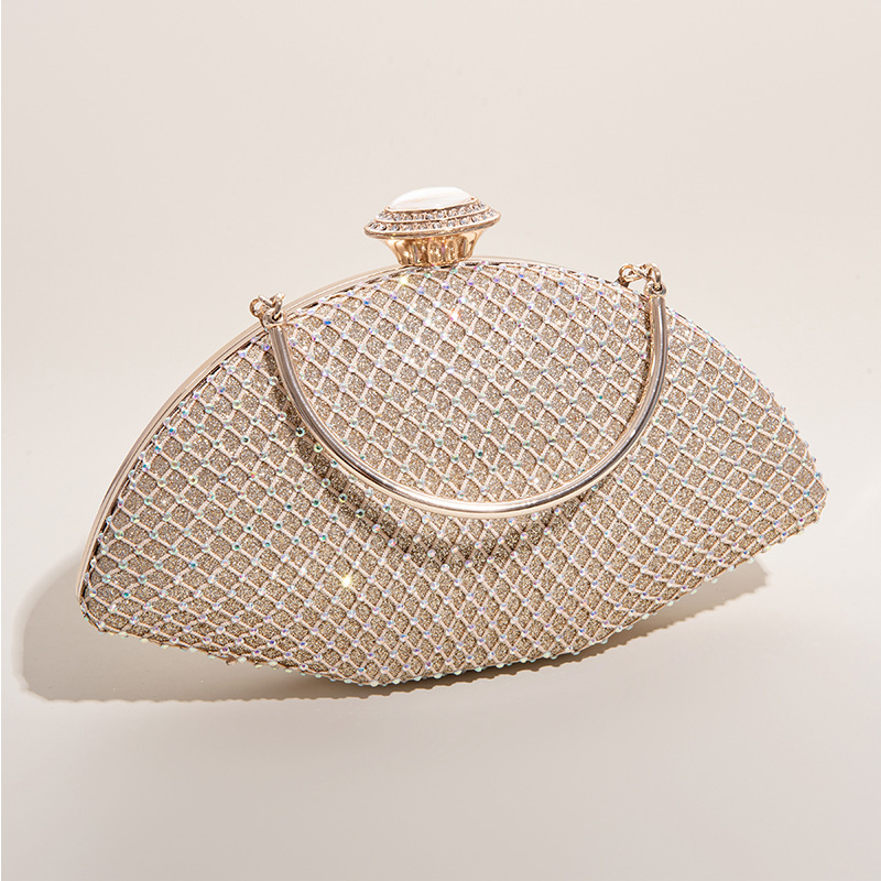 New Clutch Water Shining Handheld Banquet With Diamond Embedding Dress Small Bag