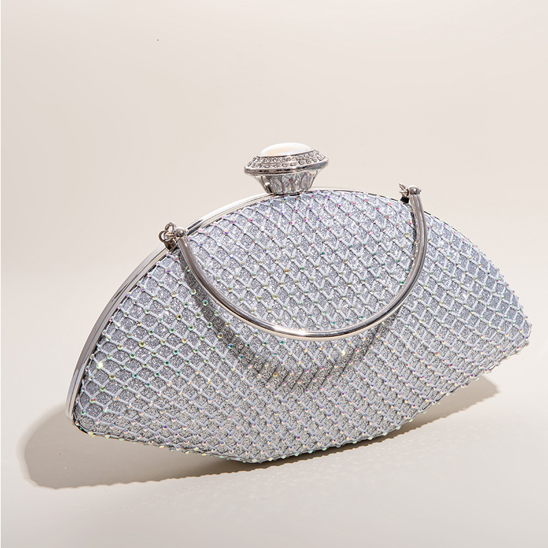New Clutch Water Shining Handheld Banquet With Diamond Embedding Dress Small Bag