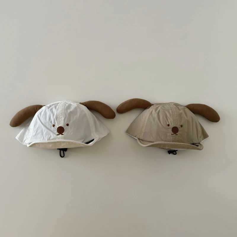 Spring Summer Kids Boys Girls Baseball Hats Cartoon Dog Pattern Thin Breathable Quick Drying Baby Sun Hat Outdoor Children Peake M250121