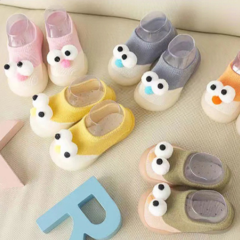 Baby Socks Shoes Infant Color Matching Cute Kids Boys Doll Soft Soled Child Floor Sneaker BeBe Toddler Girls First Walkers 250115