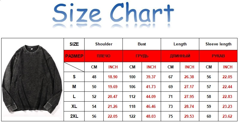 Y2K Fashion Mens Streetwear Black T Shirt Autumn Washed Cotton Vintage Solid O Collared Long Sleeve T Shirt For Men Techwear 250117