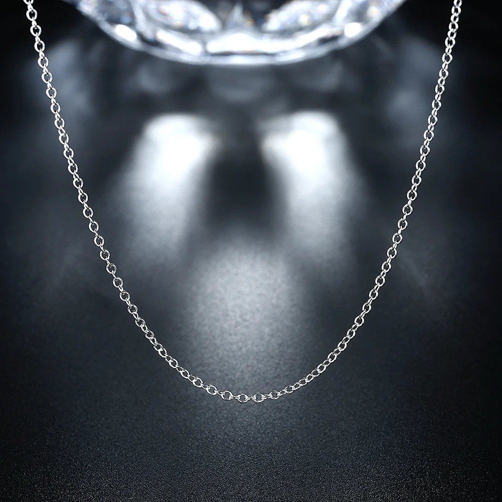 30PCS 925 Sterling Silver chains necklace for women men jewelry set fashion party er wedding accessories gifts 250120
