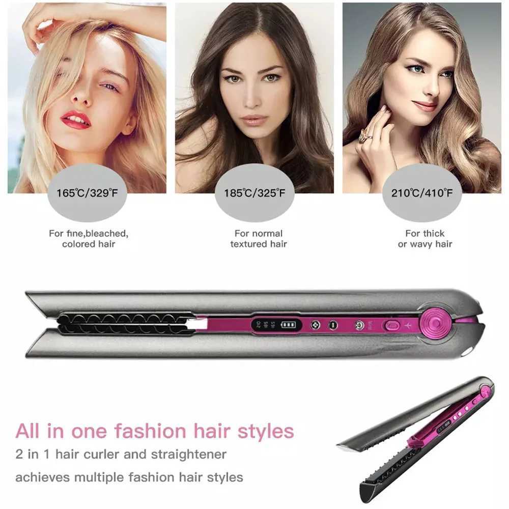 Hair Brushes Straightening Brush 160 c Digital Ce 3c Dry Wet 40w 59w Hair Straightener Curling Iron Clearance Z250122
