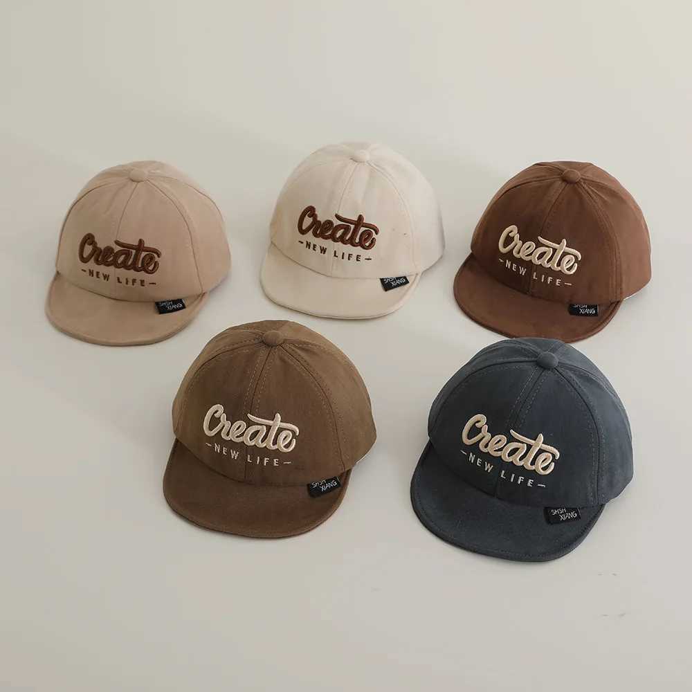 Spring/Summer New Childrens Fashion Travel Casual Boys and Girls Foreign Style Mini Short Eve Sunshade Breathable Hat M250121