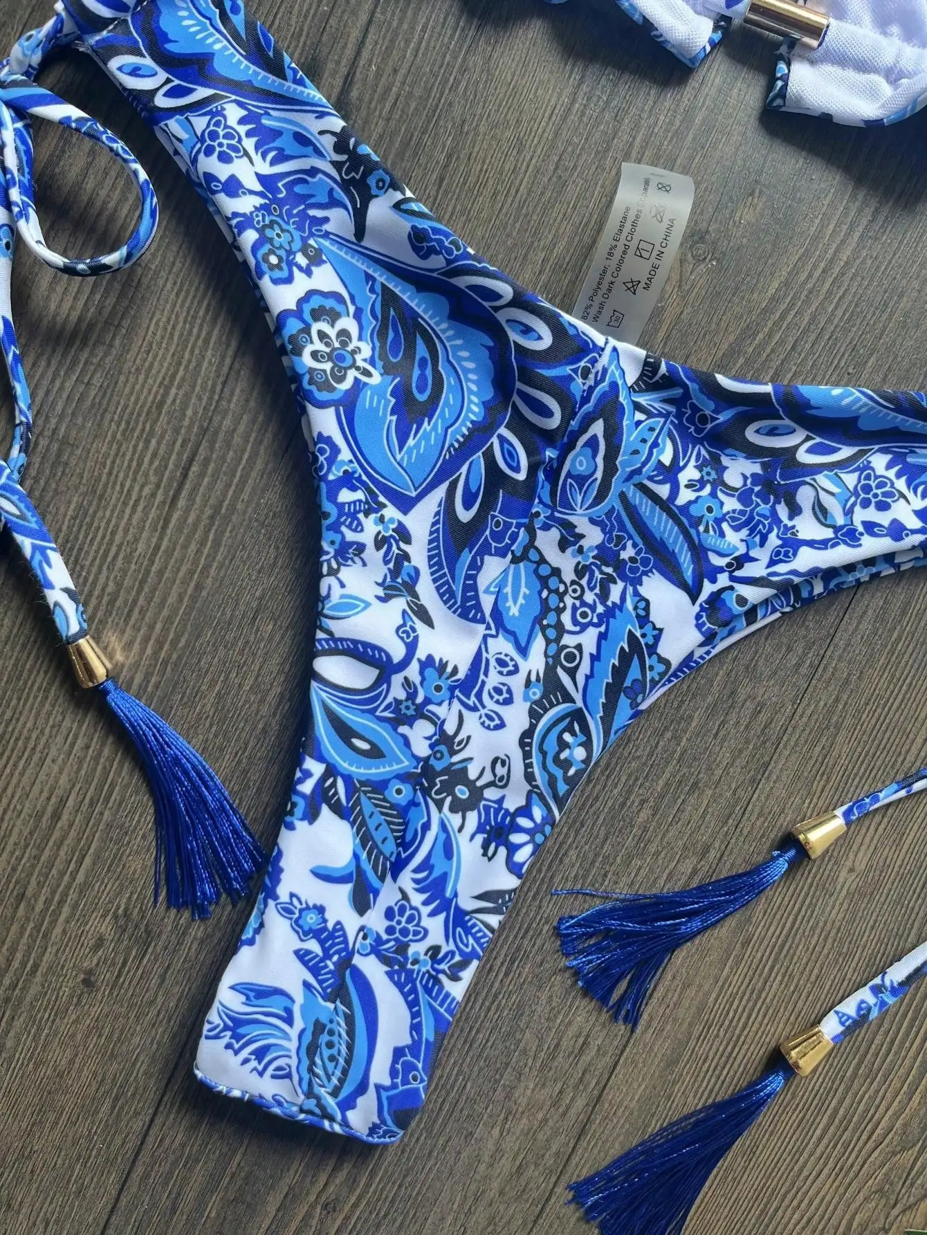 RUOTONSEPT Sexy Blue and white porcelain Print Bikini Set Womens Swimsuit Twopiece Swimwear Bathing Suit Brazilian Biquinis 250122