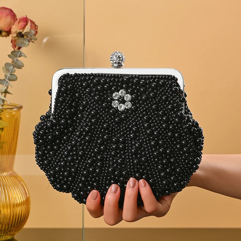 Womens Evening Bag Artificial Pearl Purse Evening Clutch Bag Wedding Purse Bridal Prom Handbag Party Bag 250122