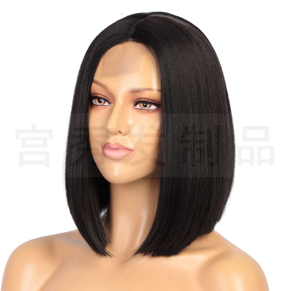Lace Front Wig Cover T Shape Women S Short Wave Head Lace Wigs Front Lace Wig Headband