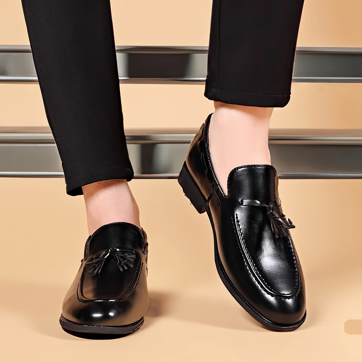 Men's Wedding Party Shoes er Style Dress Shoes for Men Business Casual Shoes Slip on Leather Shoes Plus Size250114