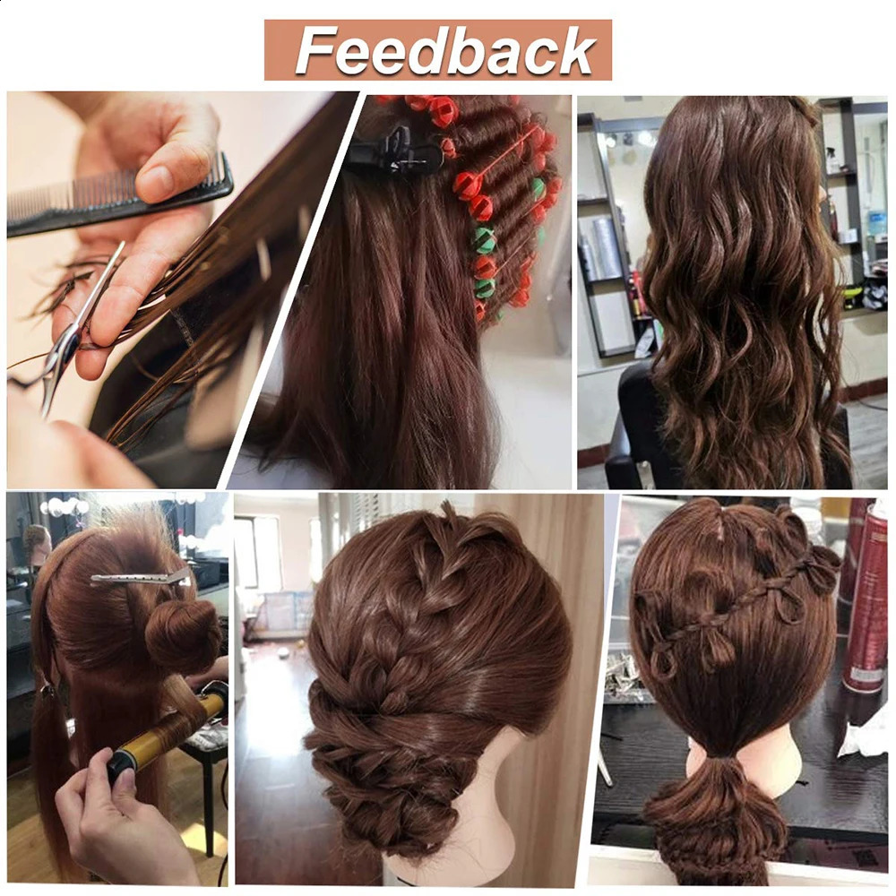Mannequin Training Head With Stand Mixed Hair For Makeup Practice Cosmetology Dolls Head For Hairdressers Hairstyles 250114