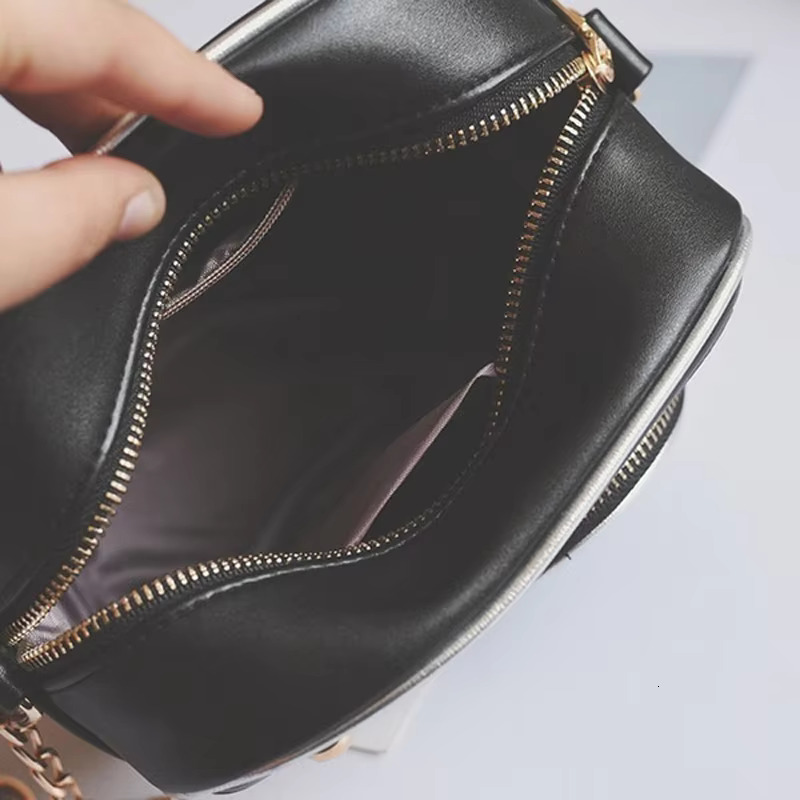 1/2Pcs Camera Shape Women New Fashion PU Single Shoulder Bags Retro Small Square Women's Novel Chain Crossbody Bag Female