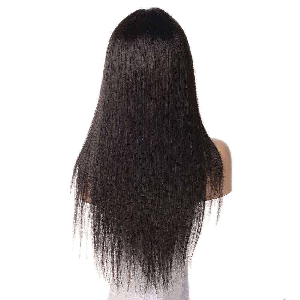 Lace Front Wig Cover T Shape Human Front Lace Real Human Hair Straight Split Head Cover Wig