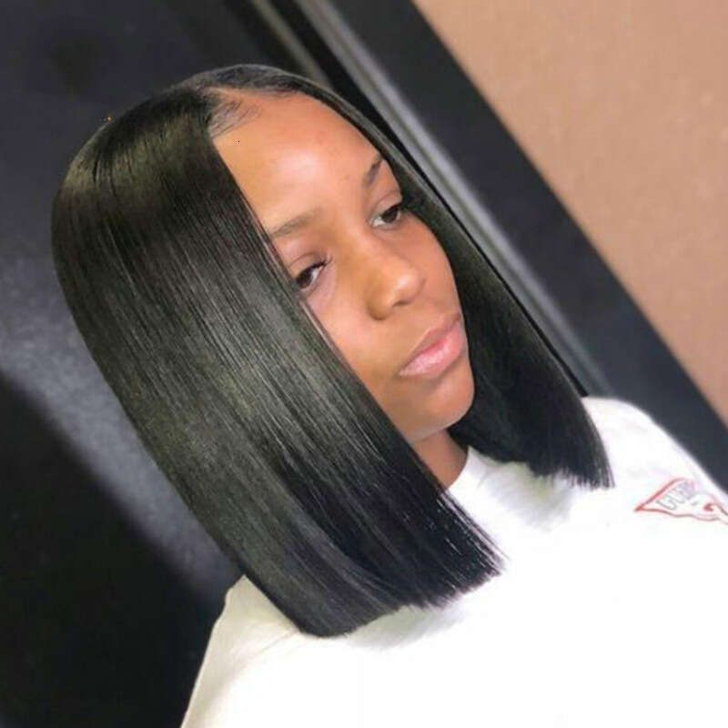 Lace Front Wig Cover T Shape Wig Women S Medium To Long Fashionable Bobo Headband Bangs Collarbone Hair Black Wig Headband