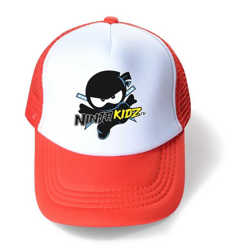 New Cute NINJA KIDZ Baby Hat Childrens Adjustable Baseball Hat Boys and Girls Hat Childrens Snapshot Hip Hop Sun Hat T250121