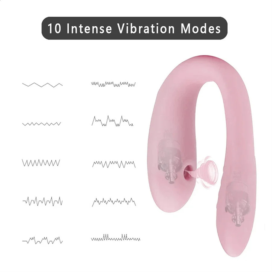 U Shape Vagina Sucking Vibrator Wearable Sucking Dildo Vibrator Oral Sex G Spot Clitoris Dual Stimulator Sex Toys For Women 250114