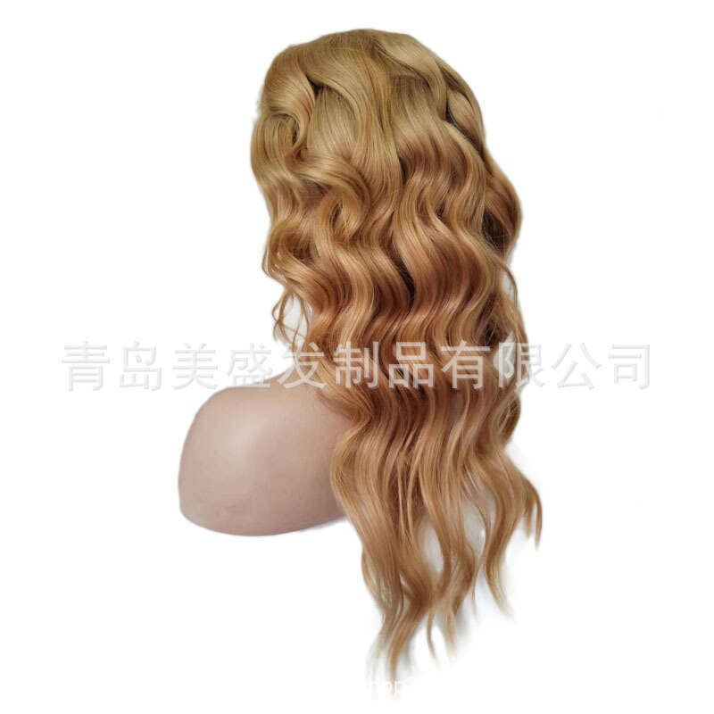 Lace Front Wig Cover T Shape Hot Selling Half Loose Wave Real Hair Full Hand Hook Head Cover