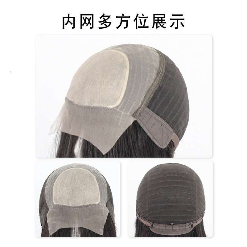 Lace Front Wig Cover T Shape Women S Real Headband New Front Lace Wig Medium Long Straight Hair Set French Bangs Bob Hairstyle