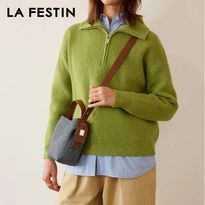 LA FESTIN Original Ladies Leather New 2023 Women Handbag Fashion Design Crossbody Shoulder Bag Women's Bag Products