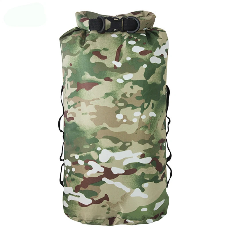 Camouflage Waterproof Backpack Portable Outdoor Sport Rafting Bag River Tracing Swiming Bucket Dry 3L 5L 10L 20L 35L 250121