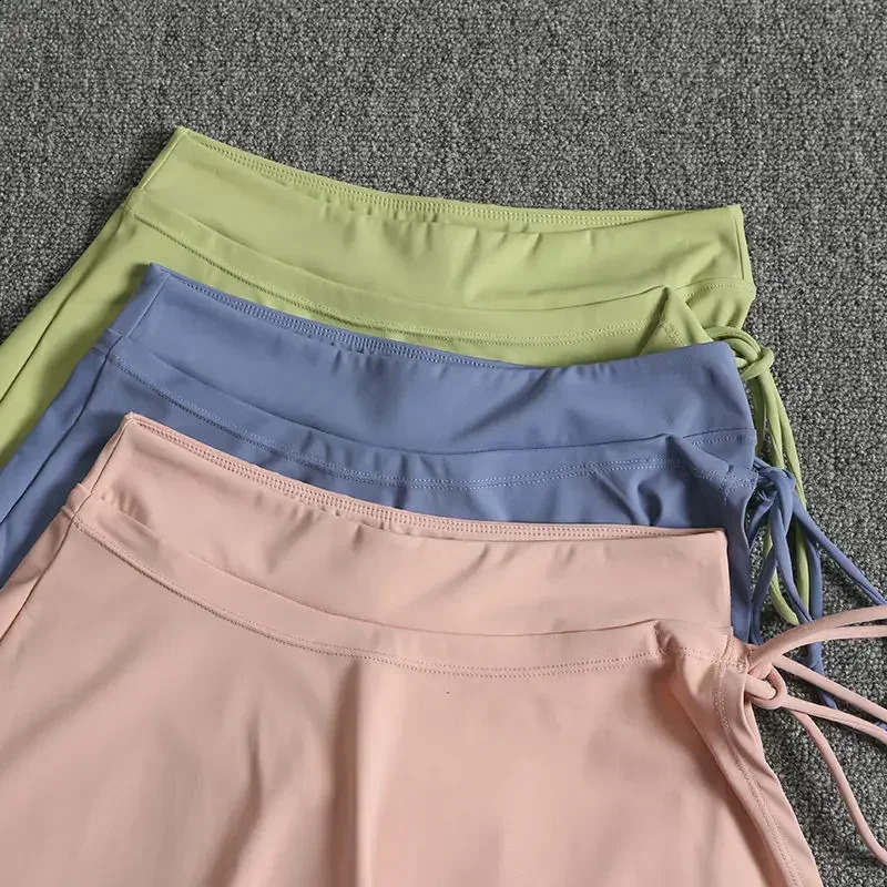 Tennis skirt sports summer hipcovering anti mask running training quickdrying leisure fitness short 250122