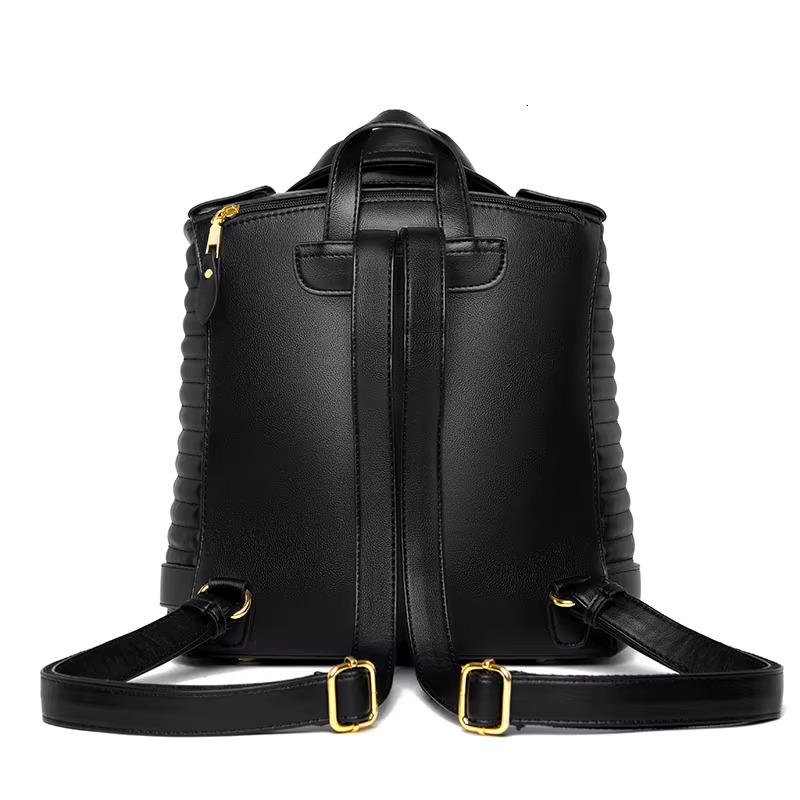Jacket Design Backpack For Women Fashion Personalized Motor Rivet Designer Ladies Punk Travel Girls School Bag