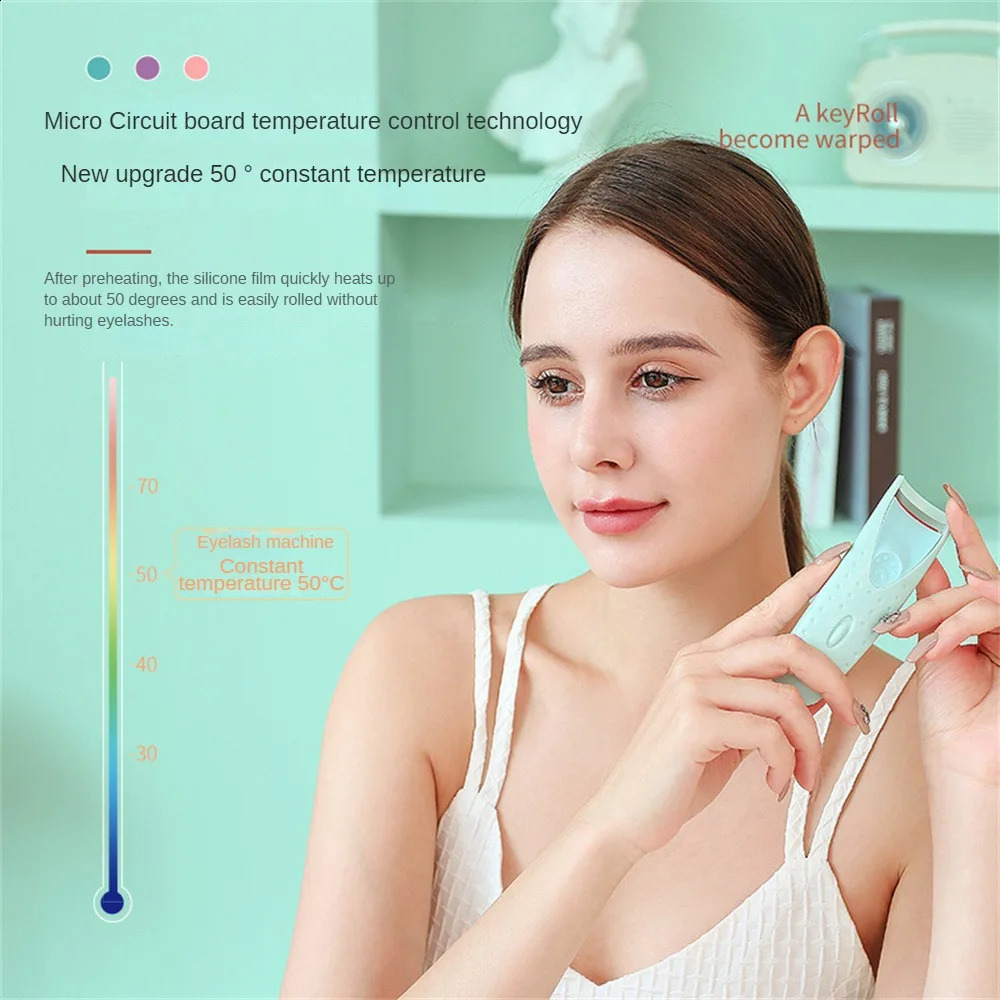 Electric Heated Eyelash Curler Eyelashes Curls Thermal USB Rechargeable Long Lasting Makeup Tool Beauty 250115
