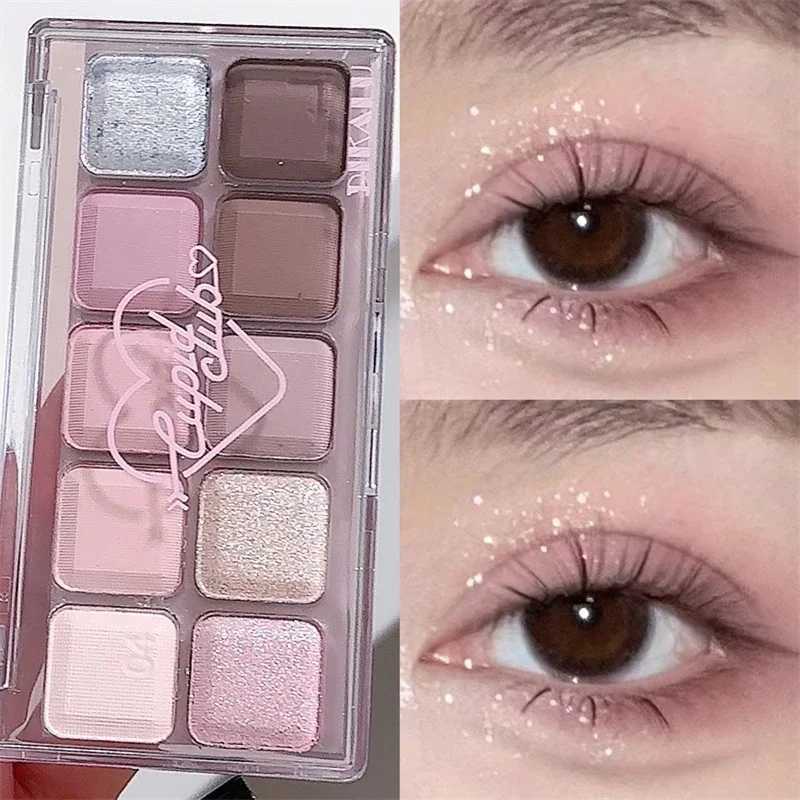 New Arrival 10 Colors Eye Shadow Matte Pearl Grey Pink Long Lasting Glitter Eye Shadow Brown Earthy Color Eye Pigment Plate Korean Makeup Z250121