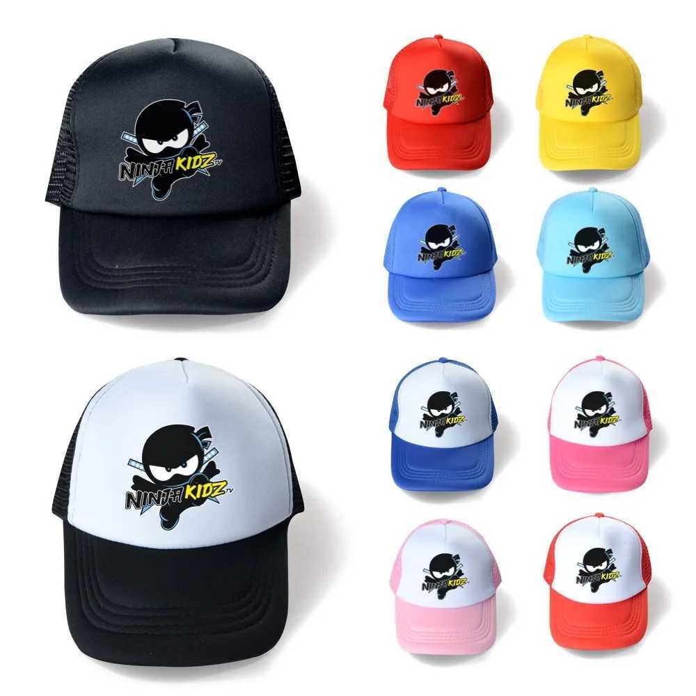 New Cute NINJA KIDZ Baby Hat Childrens Adjustable Baseball Hat Boys and Girls Hat Childrens Snapshot Hip Hop Sun Hat T250121