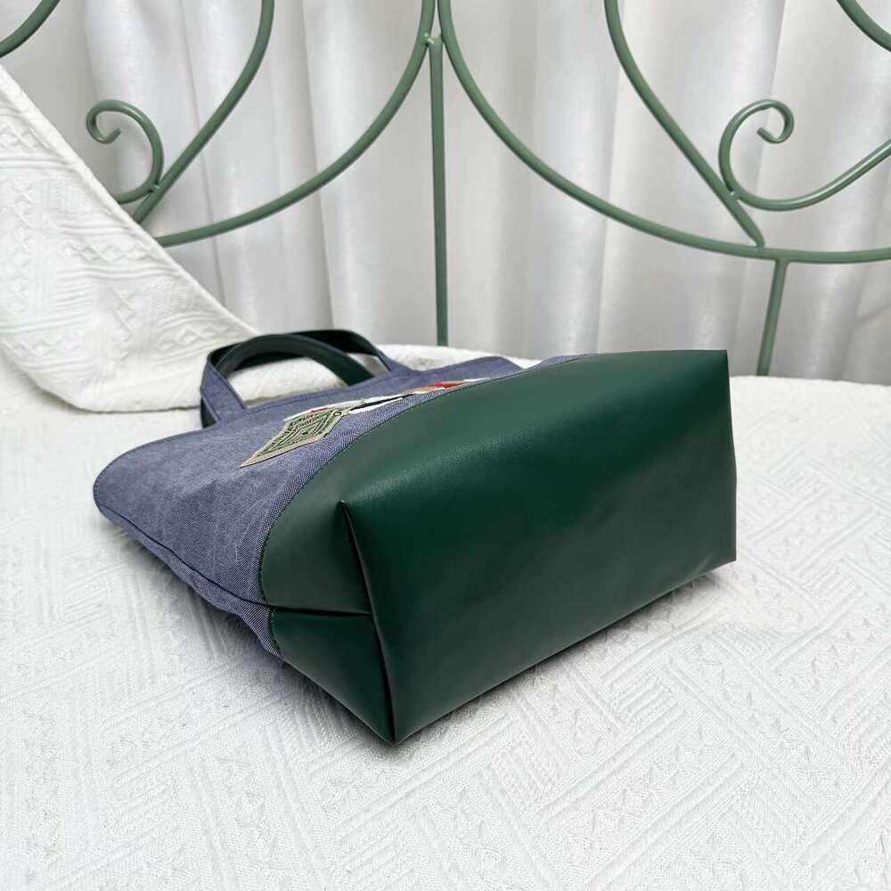 Kawaii Cute Cartoon Women Horizontal Square Handbag Cowboy Embroidery Bag Tote 780165