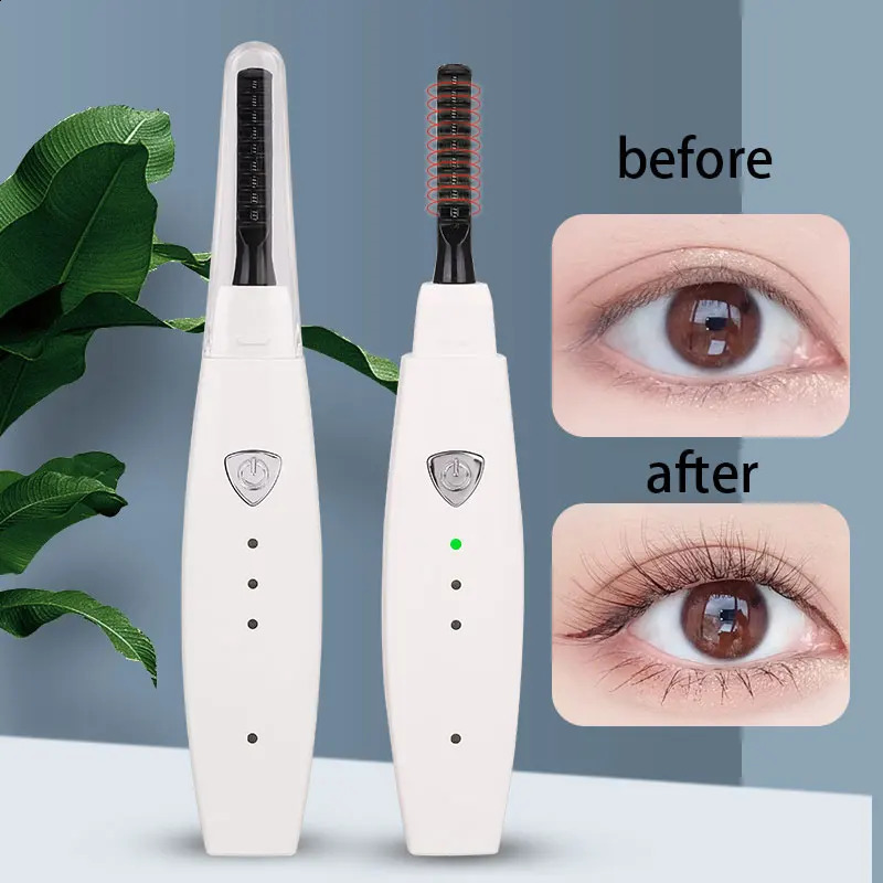 Electric Heated Eyelash Curler USB Rechargeable Eyelashes Quick Heating Natural Long Lasting Makeup 250115