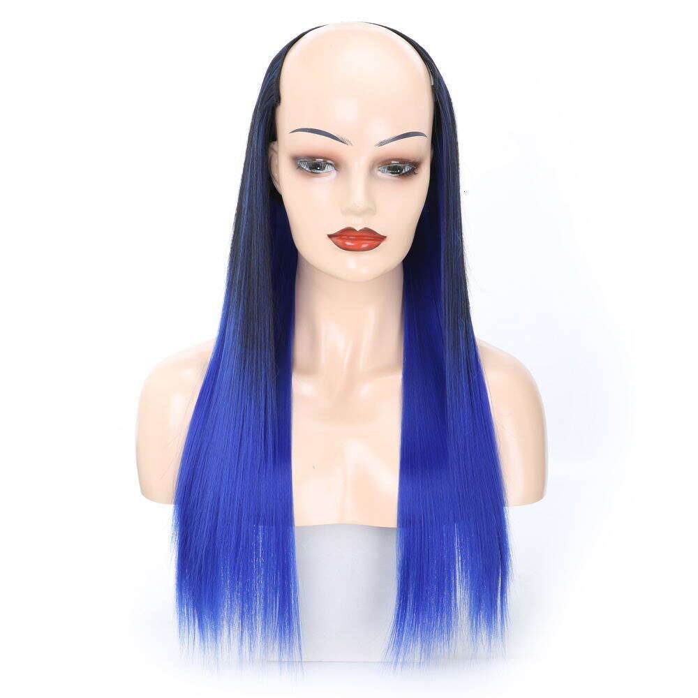 Lace Front Wig Cover T Shape Matte Long U Shaped Scarless Half Wig Straight Hair Head Cover