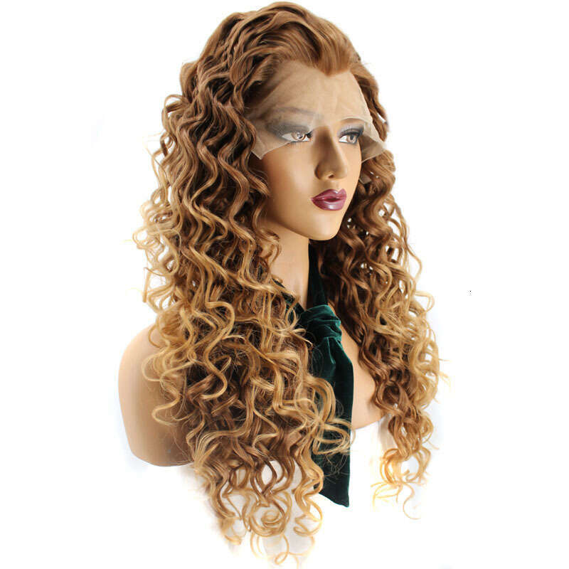 Lace Front Wig Cover T Shape Wig Synthetic Wig Lace Headband Small Curly Hair