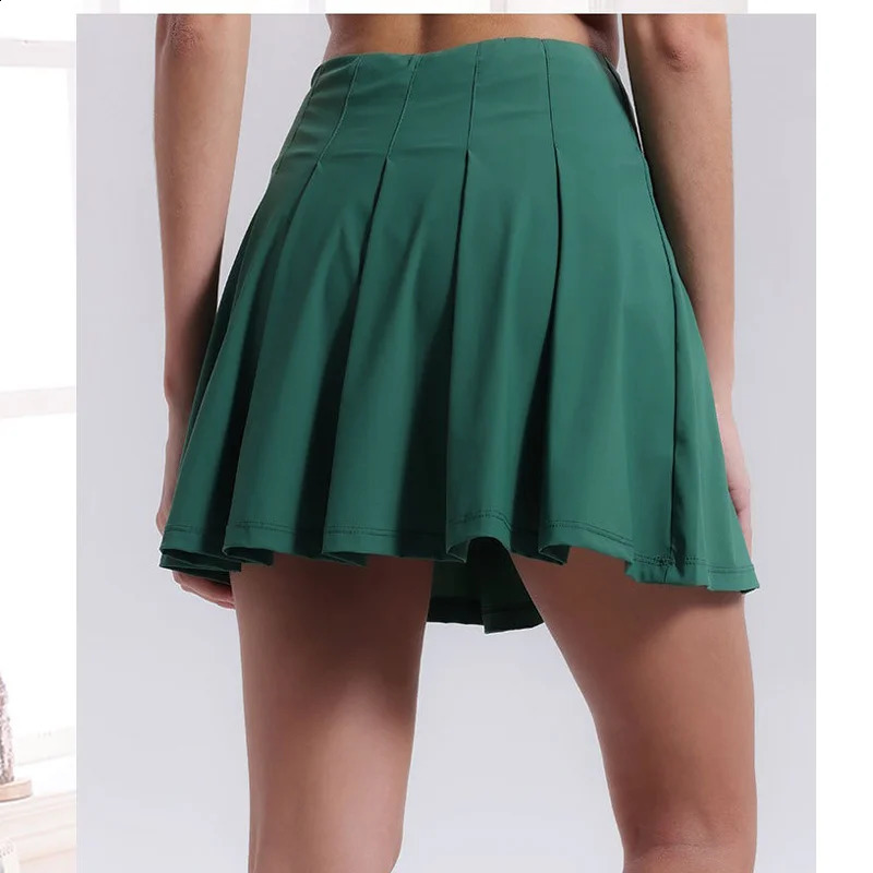 Item Crease Resistant Tennis Skorts Pockets Pleated Skort Sports Skirts Stretchy Running Shorts Skirt Golf 250122