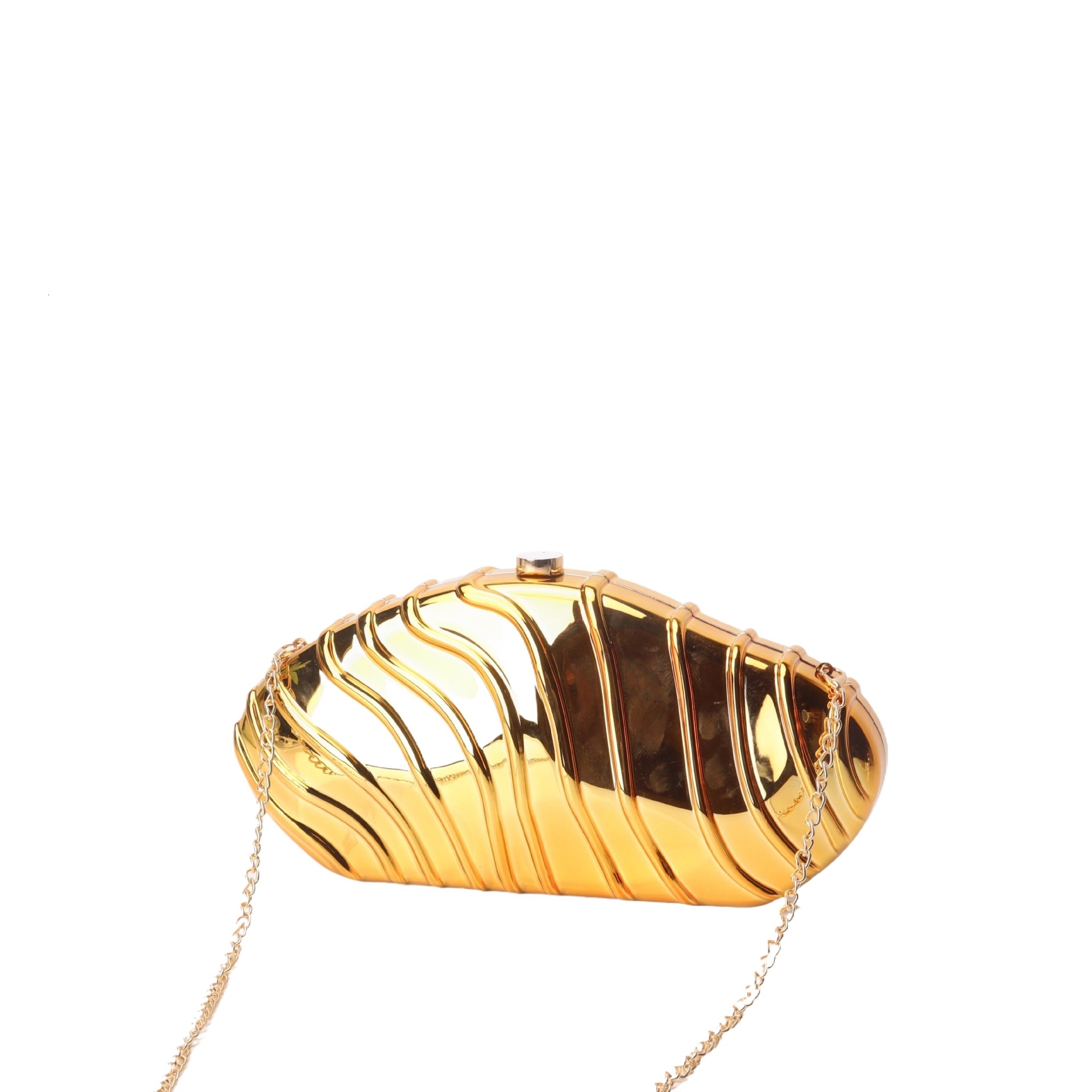 Fashion Acrylic Women's Striped Simple Chain Dinner Hand-Held Bag, Stone Patterned Bag