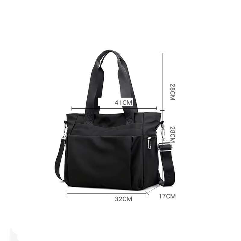 Simple And Fashionable Ladies Tote Large-Capacity Women's Lightweight Shoulder Trendy Casual Hand-Held Messenger Bag