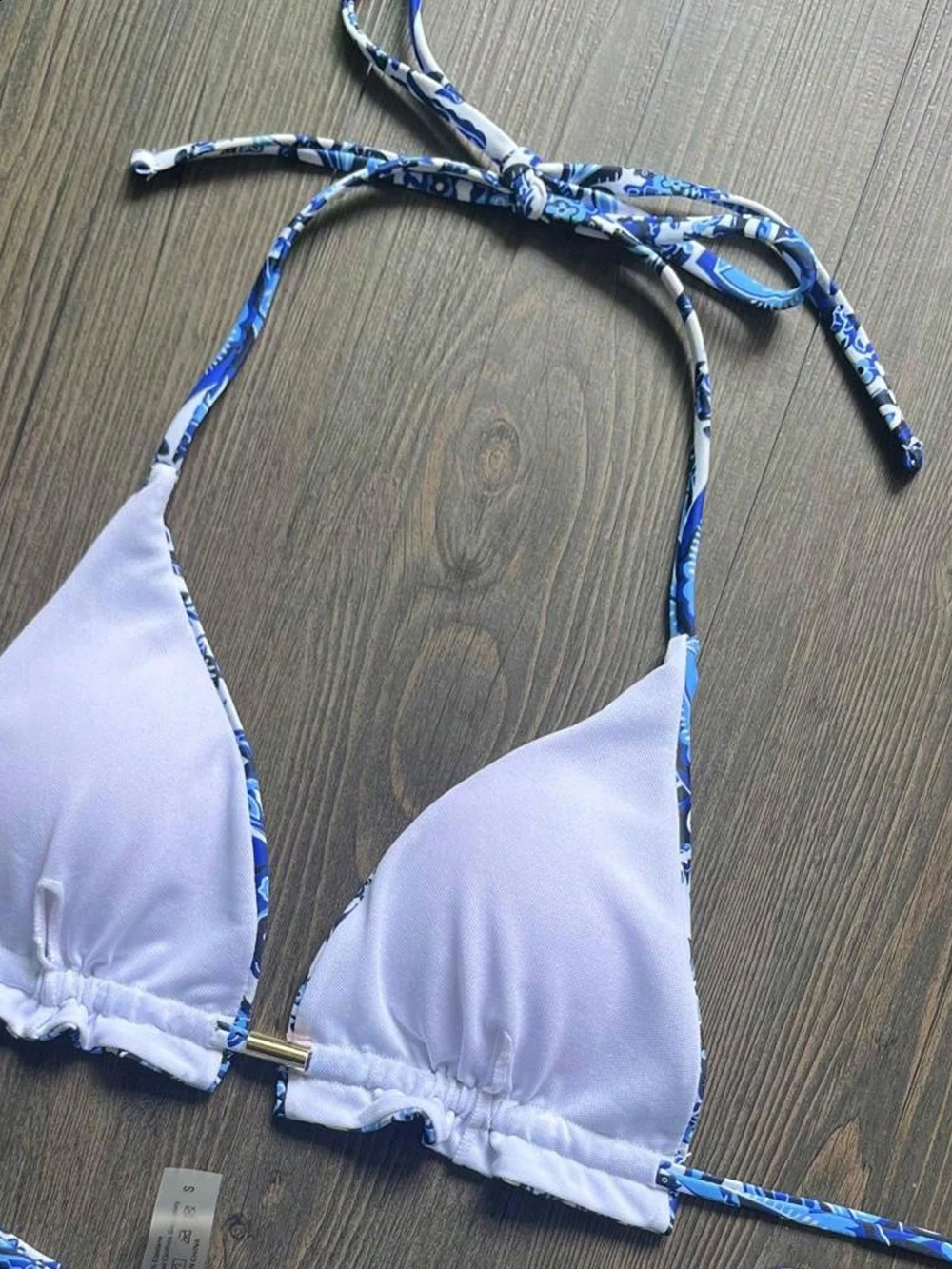 RUOTONSEPT Sexy Blue and white porcelain Print Bikini Set Womens Swimsuit Twopiece Swimwear Bathing Suit Brazilian Biquinis 250122