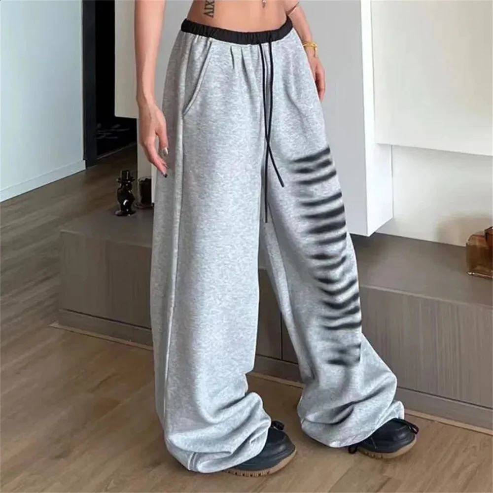 Goth Streak Y2k Vintage Joggers Baggy Sweatpants Women Oversize Korean Style Sports Pants Harajuku Kpop Streetwear Gyaru Trouser 250117