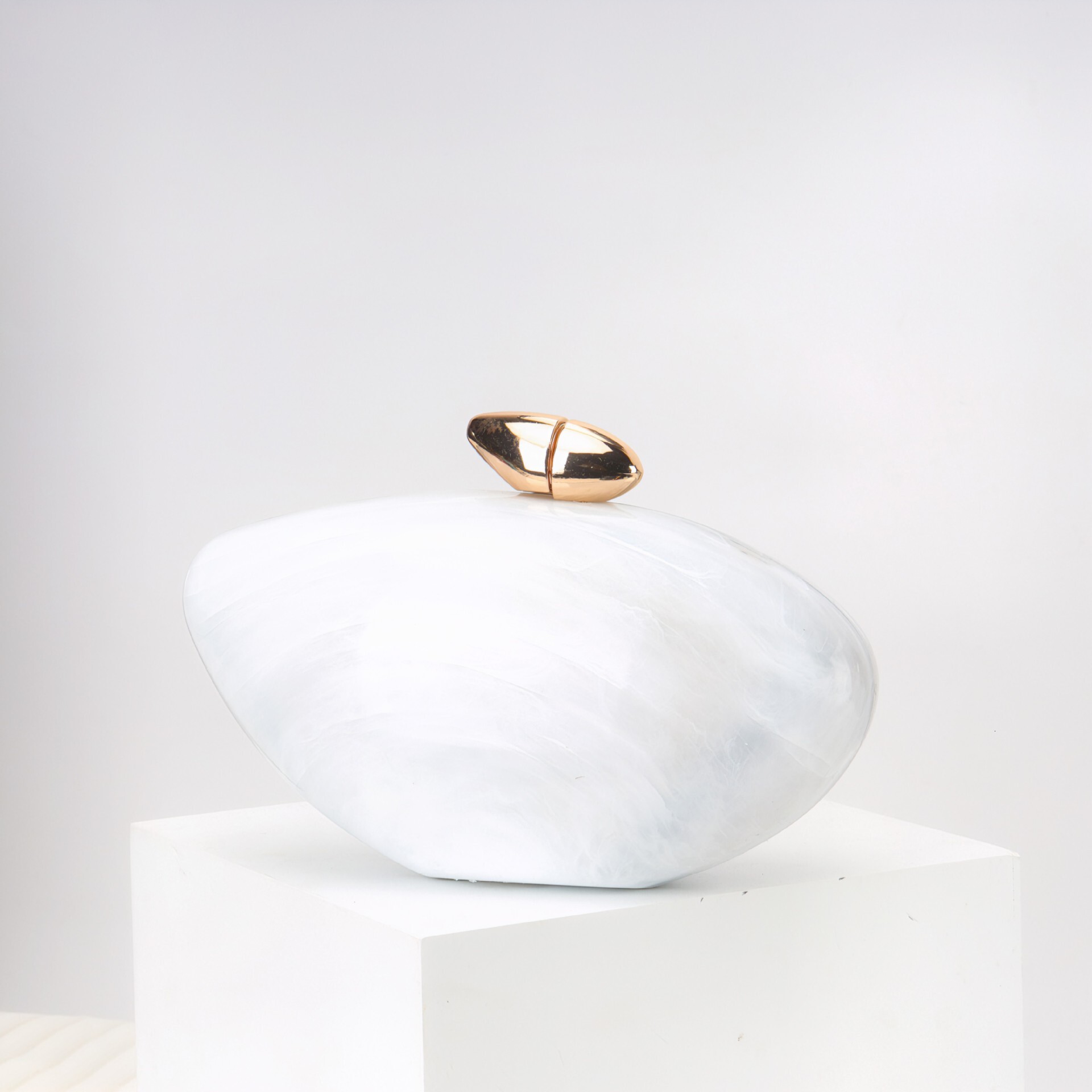 New Women's Fashion Trend, Bullet Head Acrylic Minimalist Dinner Bag, Hand-Held For Women, Single Shoulder Bag