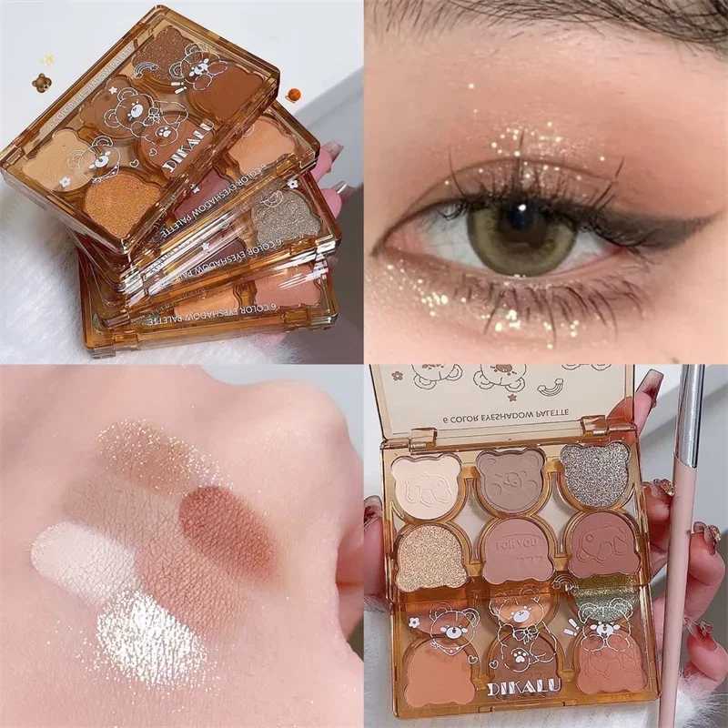 New Arrival 6 Colors Glitter Eyeshadow Matte Pearly Eye Shadow Shine Diamond Long Lasting Red Black Charming Eyes Make Up Palette Cosmetics Z250121