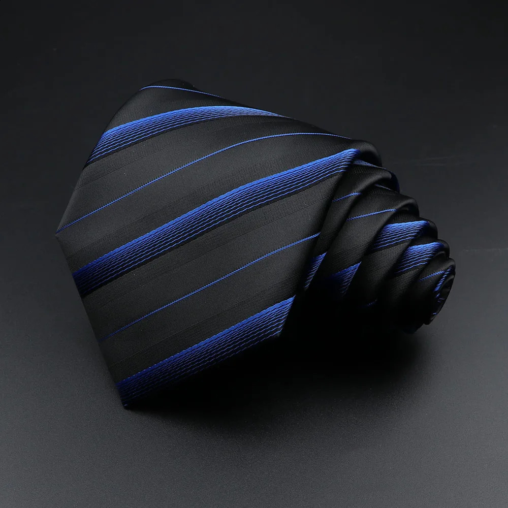 Mens Jacquard Striped Plaid Tie Classic Polyester N Skinny Necktie Accessories Daily Wear Cravat Wedding Party Gift 250114