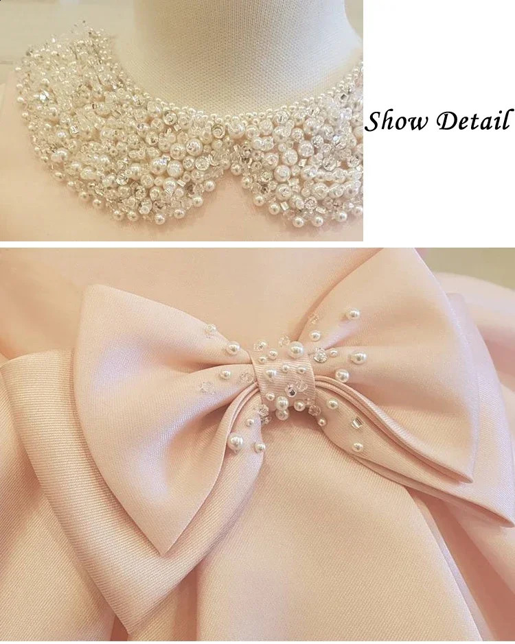 0-2 Year Summer Baptism Dress Gown 1st Birthday Dress For Baby Girl born Ceremony Princess Dress Wedding Dresses 250115