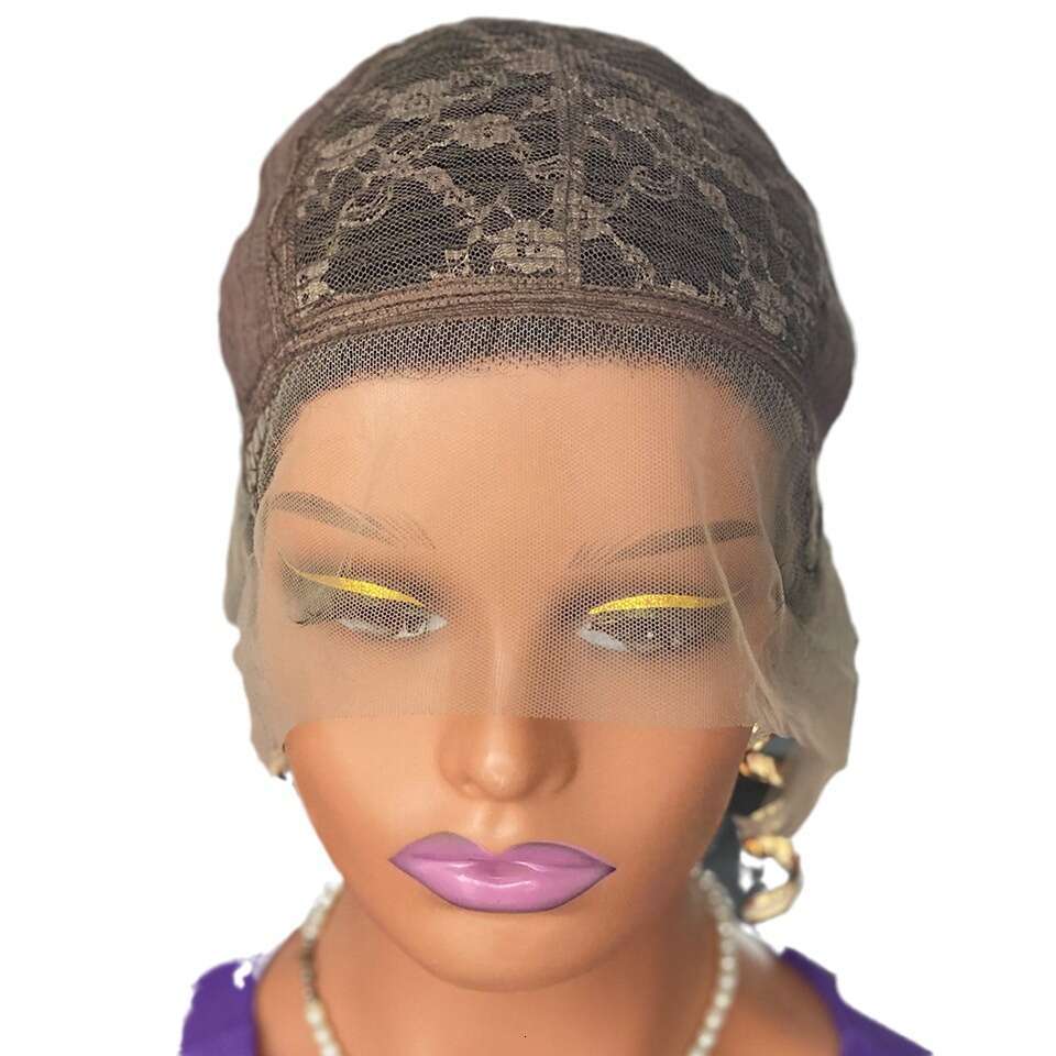 Lace Front Wig Cover T Shape Curly E Cut Human Real Hair Xuchang Lace Wig Short Head Cover