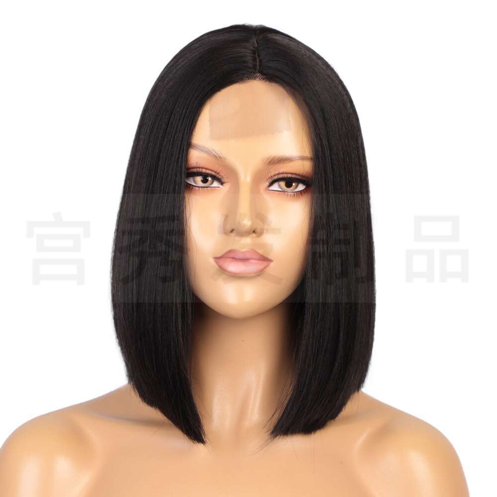 Lace Front Wig Cover T Shape Women S Short Wave Head Lace Wigs Front Lace Wig Headband
