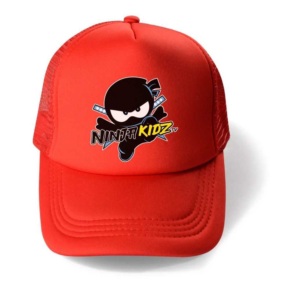 New Cute NINJA KIDZ Baby Hat Childrens Adjustable Baseball Hat Boys and Girls Hat Childrens Snapshot Hip Hop Sun Hat T250121