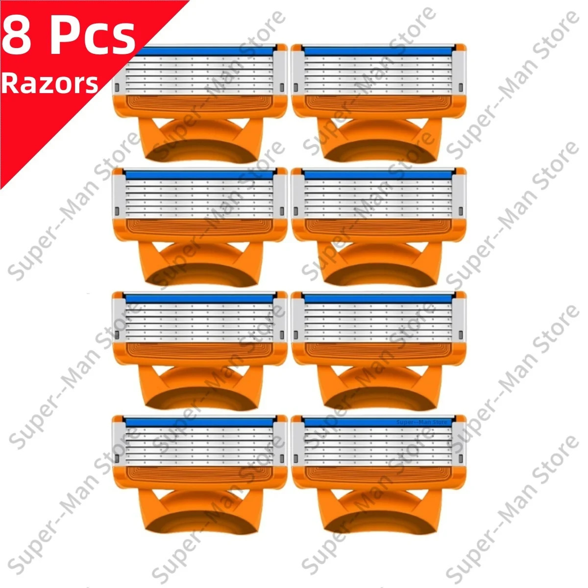 Fusion series 5-layer Razor Blades Replacement Blades Vintage Wet Shaving Safety Razor Skin Protection Classic Razor 250117